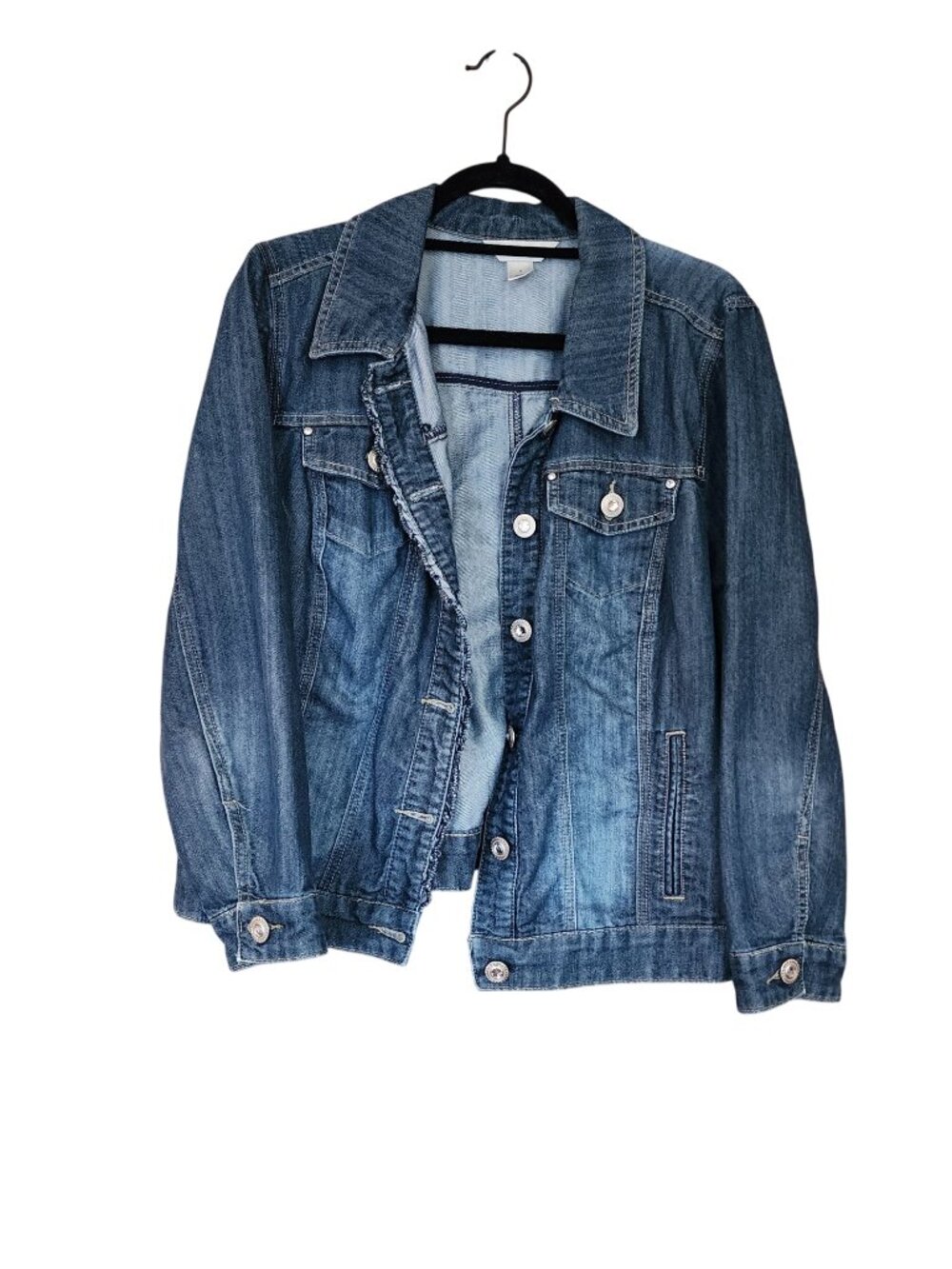 C J Banks Denim Jean Jacket Elegance Womens Size 1X
